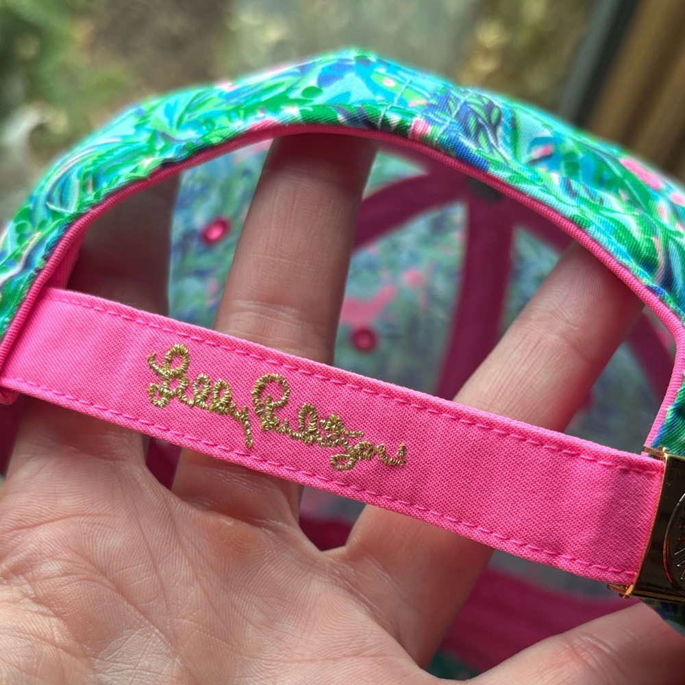 Euc! Lilly Pulitzer Tropical Print golf Cap - Picture 2 of 5